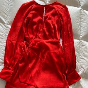 Red Keyhole Mini Dress